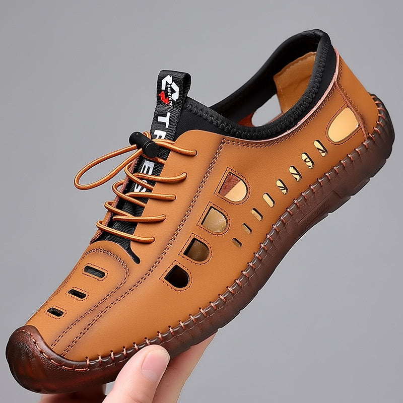 Mens Casual Hollow Casual în aer liber Sandale-Fascia Sole