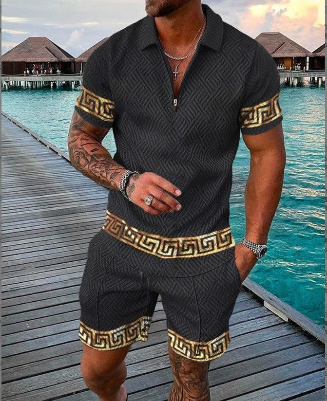 Bărbați Casual Lapel Casual Polo Shirt Suit