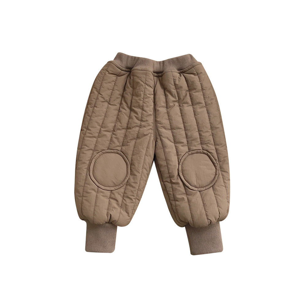pantaloni termici îngroșați din lână