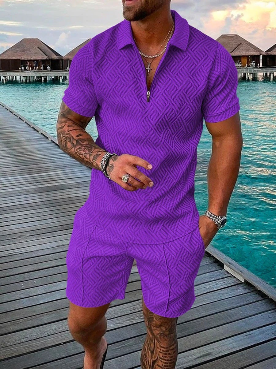 Bărbați Casual Lapel Casual Polo Shirt Suit