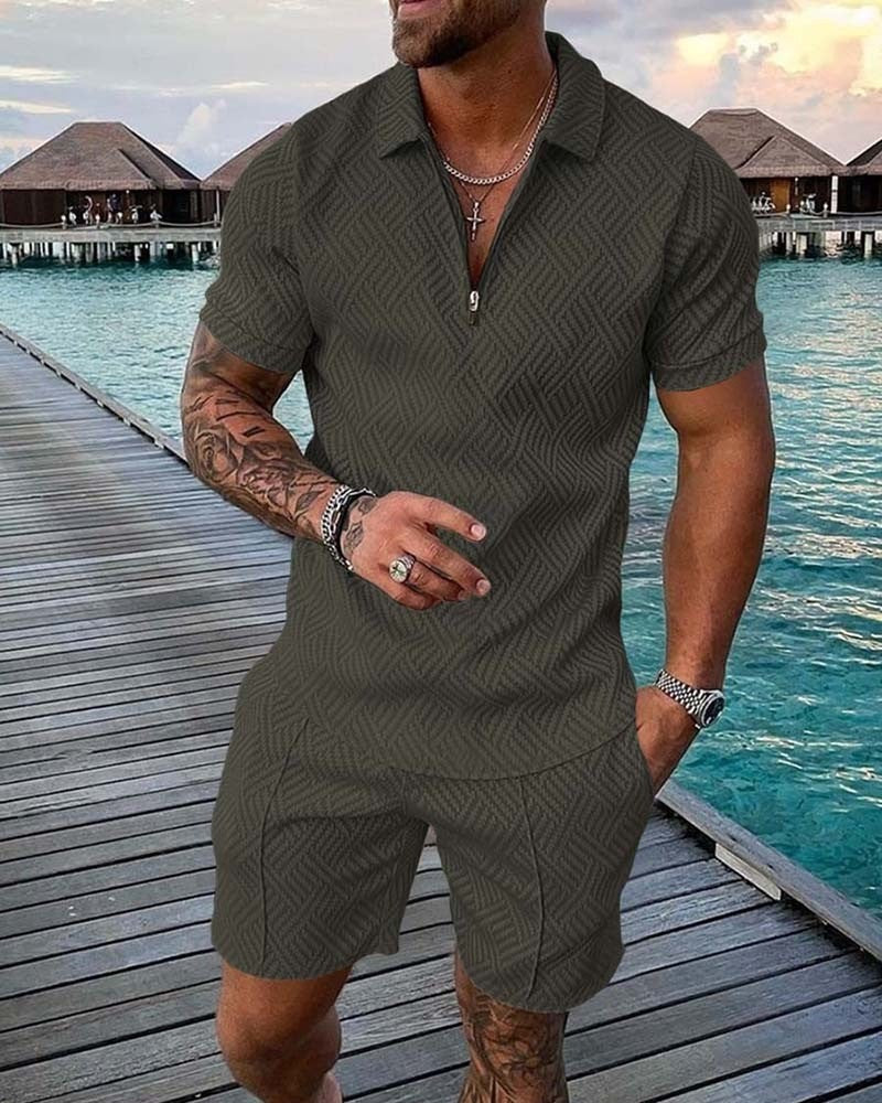 Bărbați Casual Lapel Casual Polo Shirt Suit