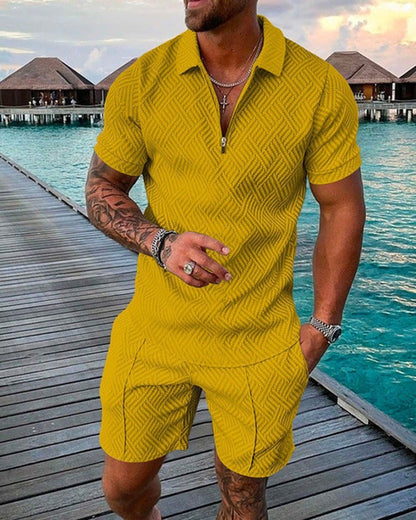 Bărbați Casual Lapel Casual Polo Shirt Suit