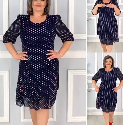 【S~5XL】Rochie nouă 2024 cu buline