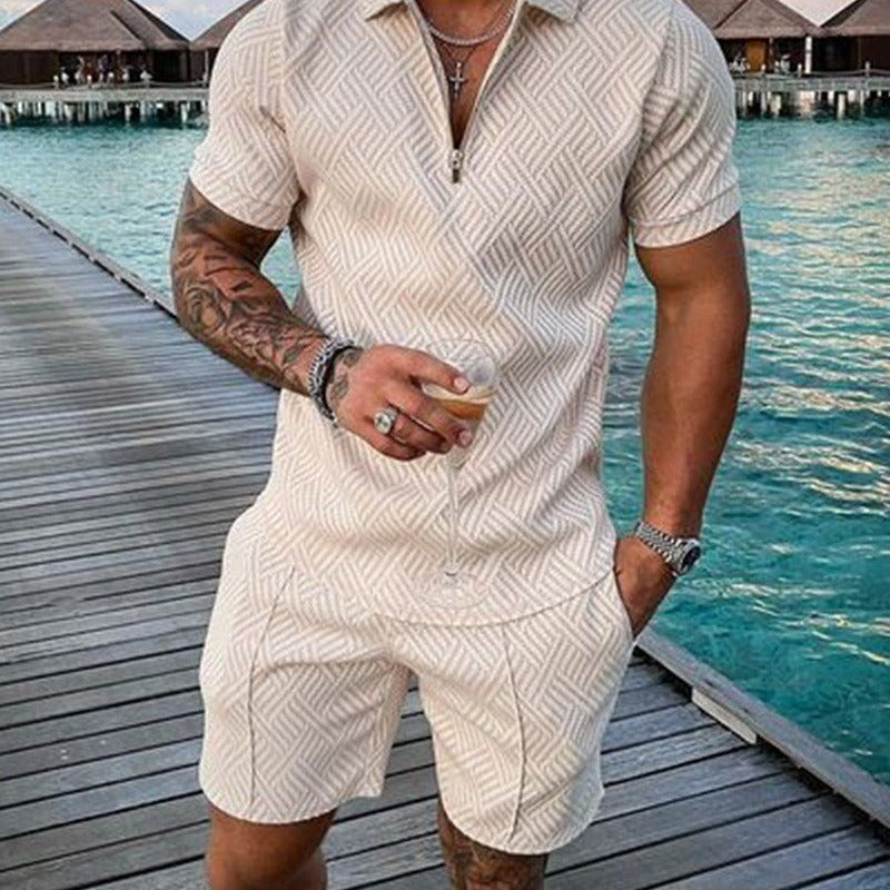 Bărbați Casual Lapel Casual Polo Shirt Suit