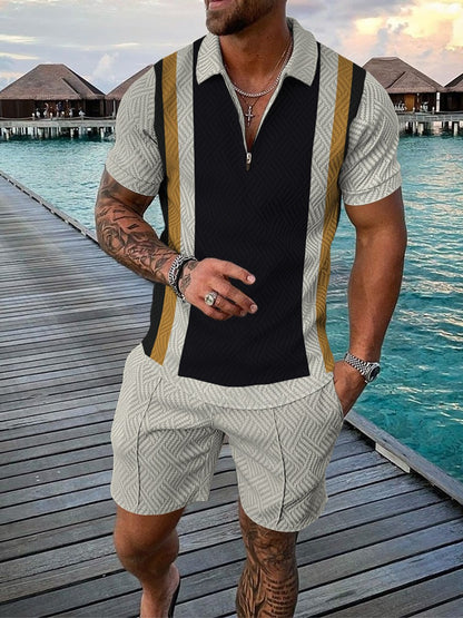 Bărbați Casual Lapel Casual Polo Shirt Suit