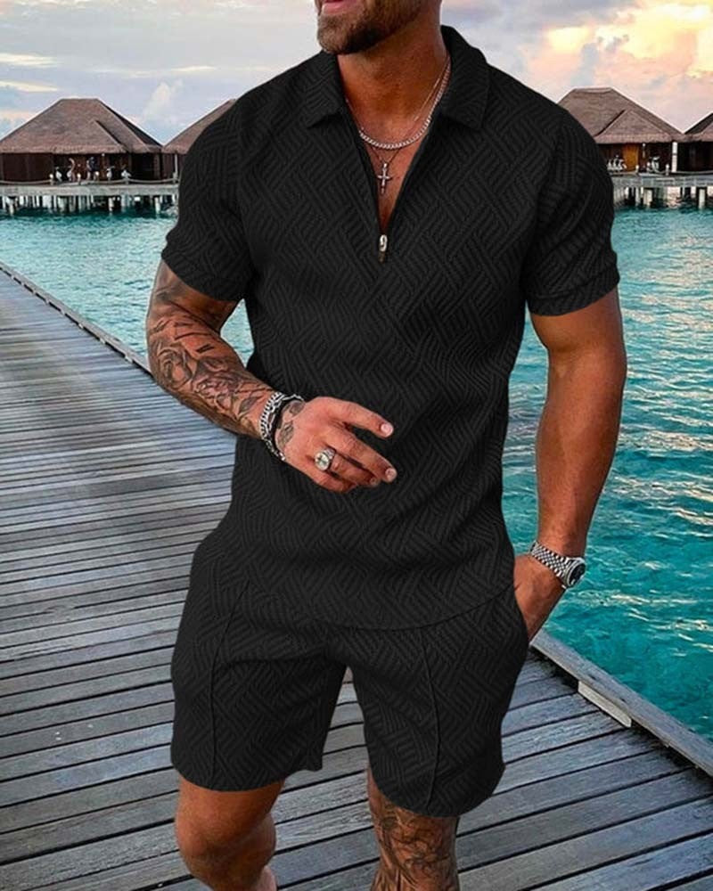 Bărbați Casual Lapel Casual Polo Shirt Suit