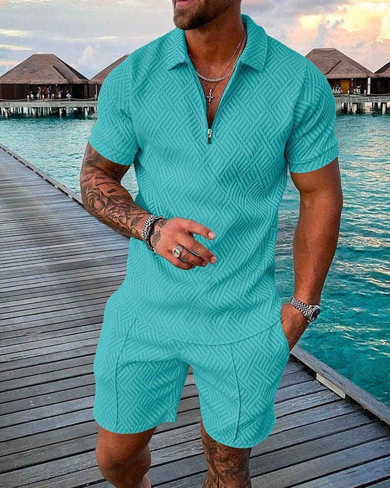 Bărbați Casual Lapel Casual Polo Shirt Suit