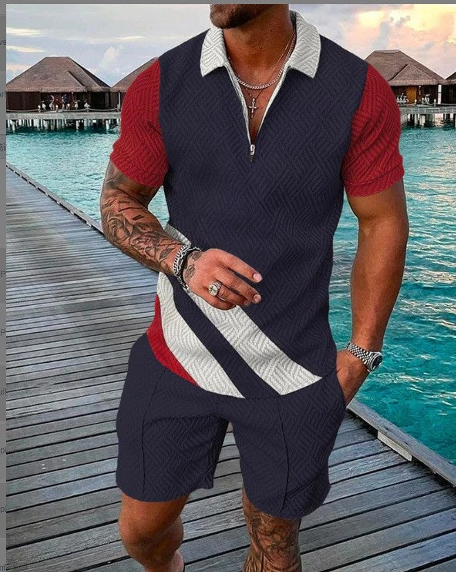 Bărbați Casual Lapel Casual Polo Shirt Suit